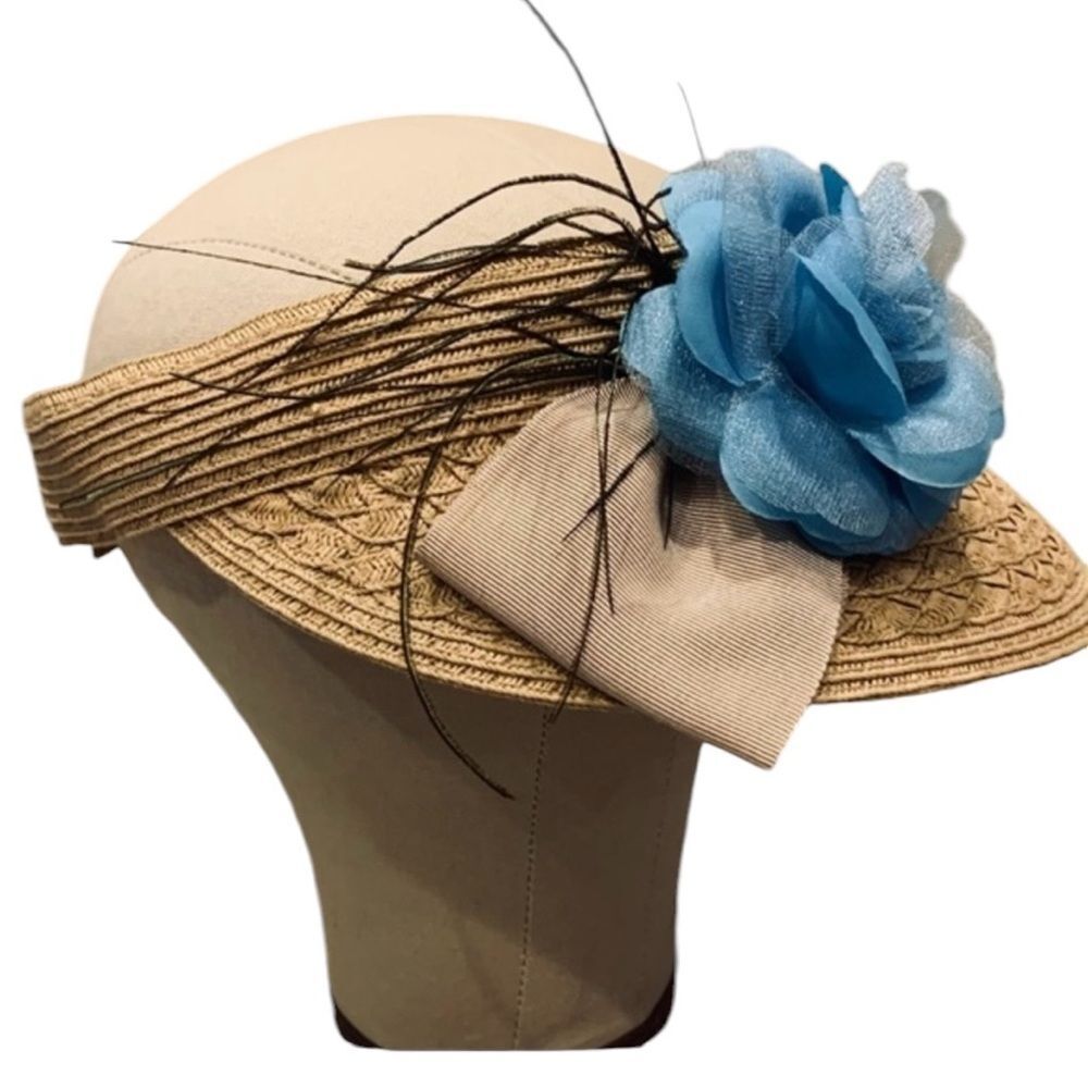 Vintage Elsie Massey Floral Visor Hat